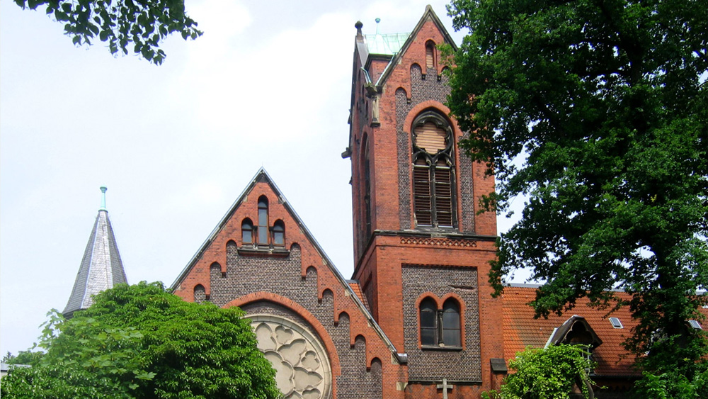 Ansicht der Mutterhauskirche