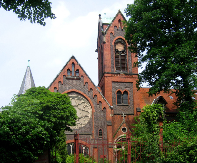 Ansicht der Mutterhauskirche