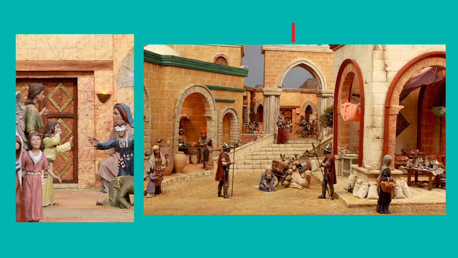 Ausschnittvergrößerung mit Verkündigungsszene