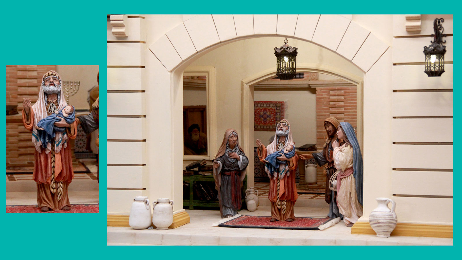 Krippenszene wie im Text beschrieben