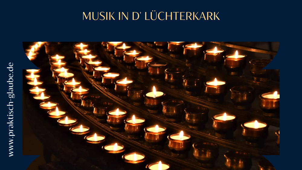 Symbolbild, Teelichter in Kirche