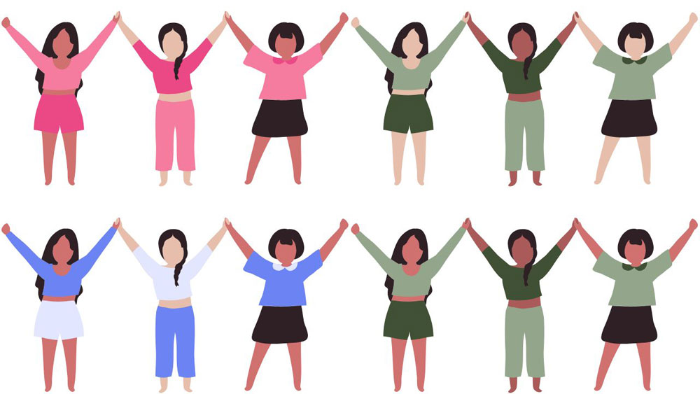 Symbolgrafik mit Frauen